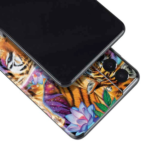 Daydream Galaxy Tigers by Sheena Pike Galaxy S21 Plus 5G Skin